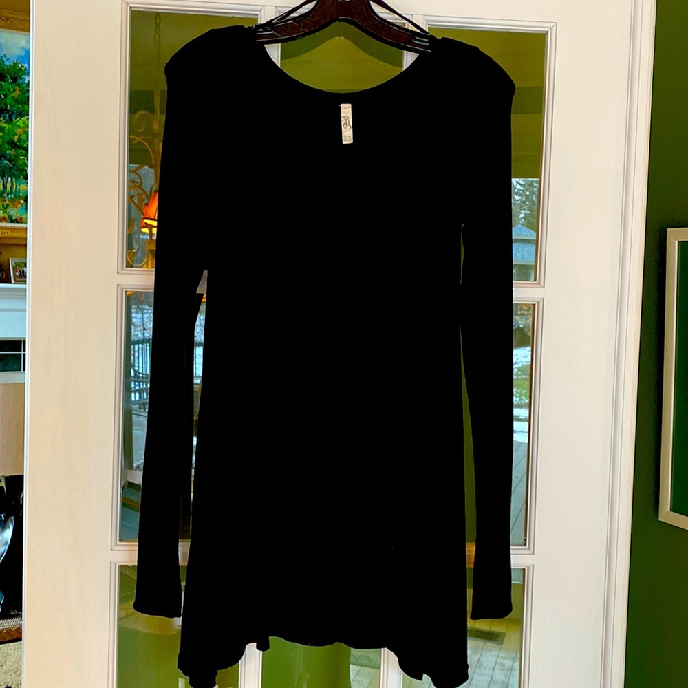 Black Free People Tunic top